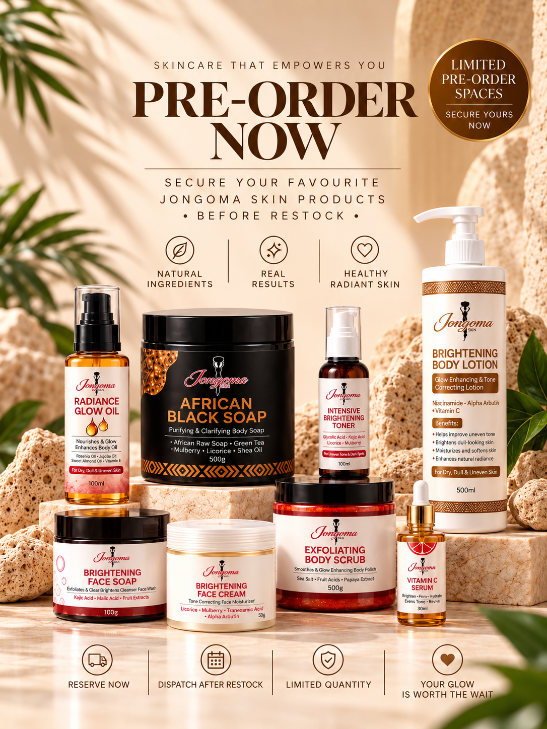 Pre-Order Your Favourite Jongoma Skin Sets